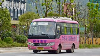 ZK6609DG2行驶于体育场路